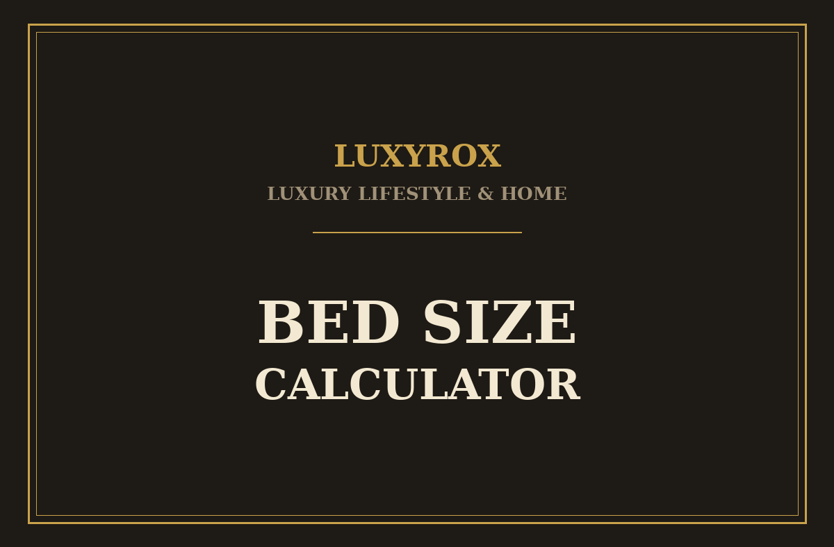 Bed Size Calculator: Which Bed Actually Fits Your Bedroom
