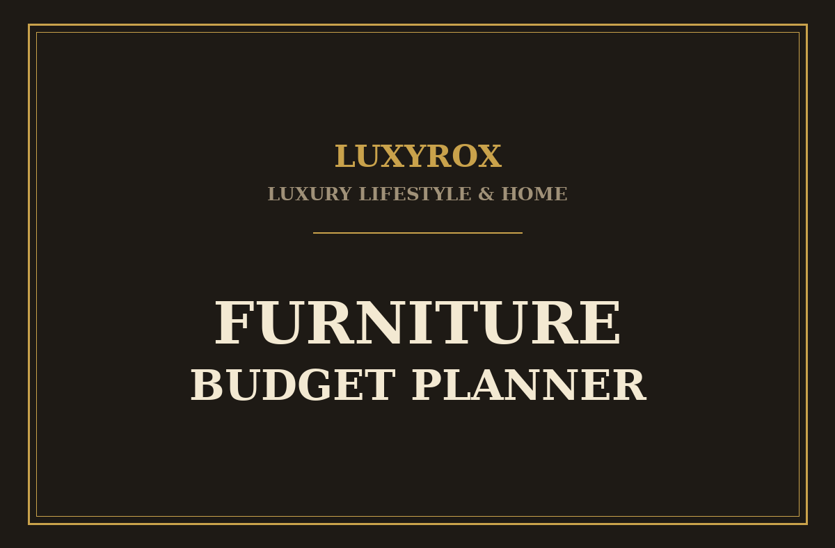 Furniture Budget Planner: What Furnishing a Room Really Costs