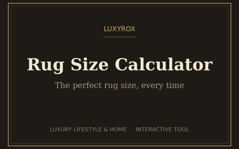 Rug Size Calculator — Find the Perfect Rug Size for Any Room